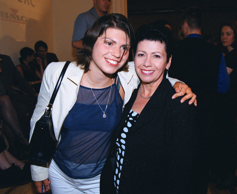 Ewa Bem z córką, Pamelą Bem-Niedziałek w 1999 r.