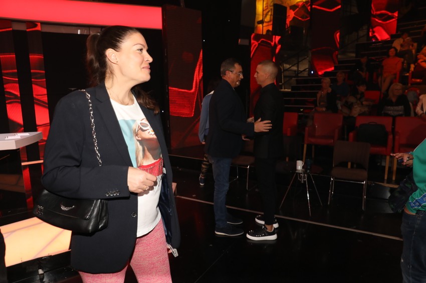 Sanja Kužet na snimanju "Zvezda Granda"