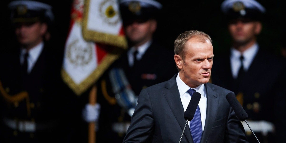 Donald Tusk na obchodach rocznicy wybuchu wojny