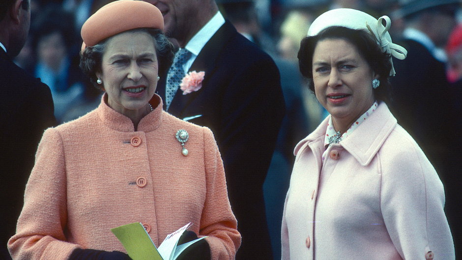 Elżbieta II z siostrą Małgorzatą w 1979 r.