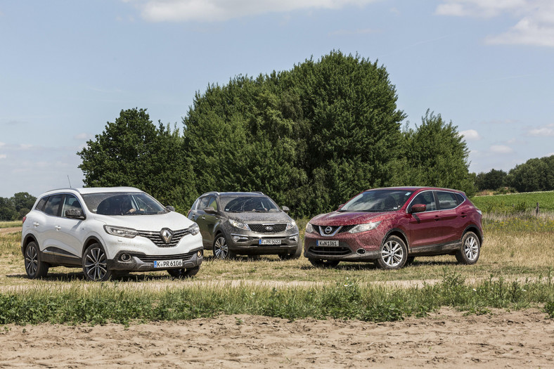 Porównanie: Kia Sportage III, Nissan Qashqai II i Renault Kadjar