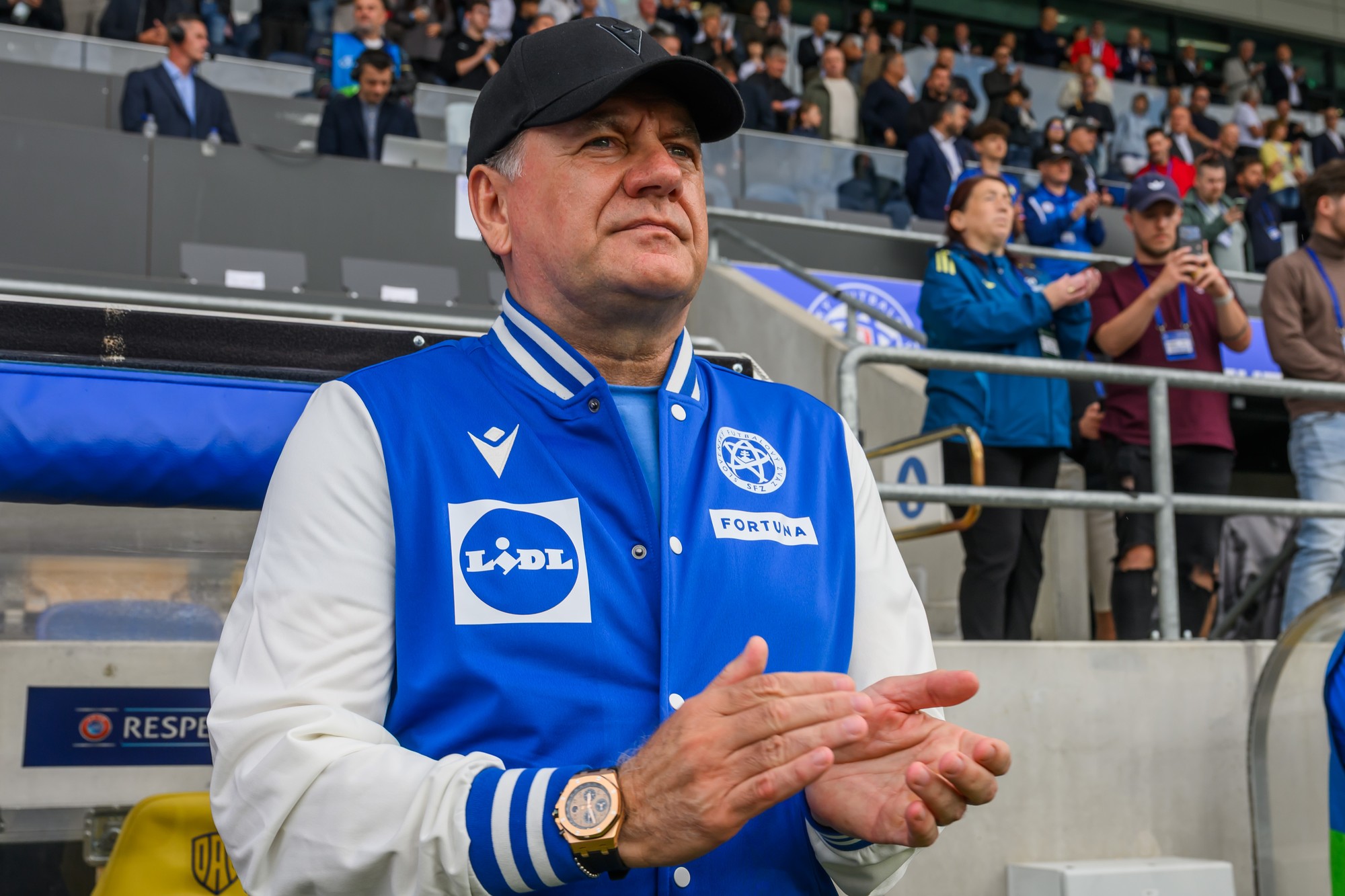 Tréner slovenskej futbalovej reprezentácie Vladimír Weiss st.