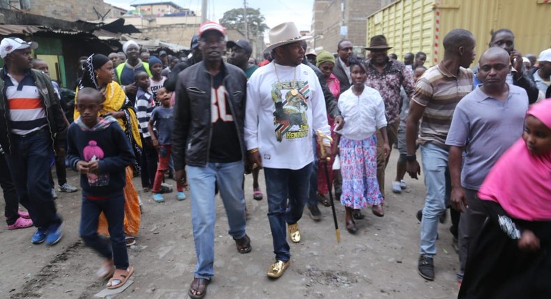 Governor Mike Sonko in Eastleigh