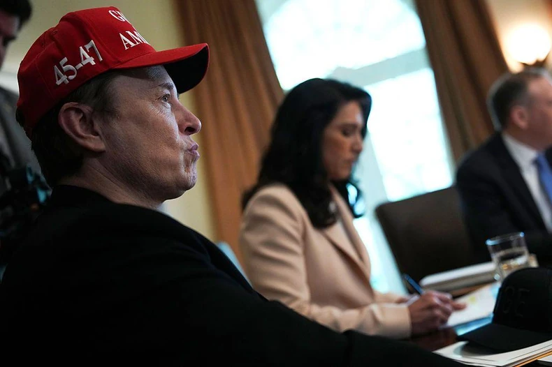 Ilon Mask je praktično bio inventar na zasedanjima kabineta tokom vremena provedenog u Dodžu | Foto: Getty Images