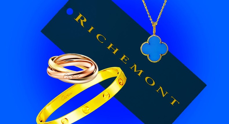 Richemont, the conglomerate that owns brands like Cartier and Van Cleef & Arpels, has been heating up the luxury space.Richemont; Cartier; Van Cleef; Alyssa Powell/BI