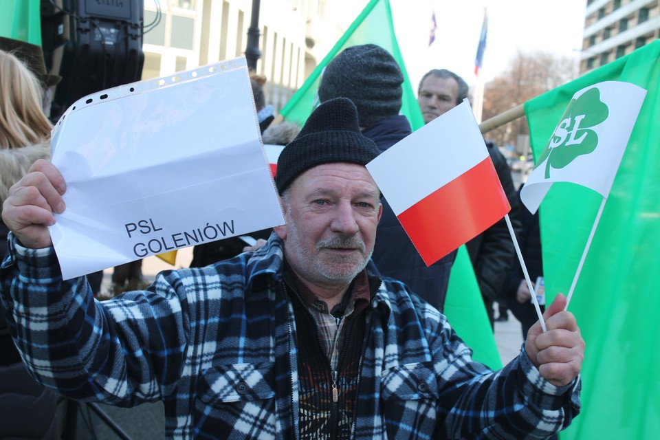 Protest rolników w Warszawie