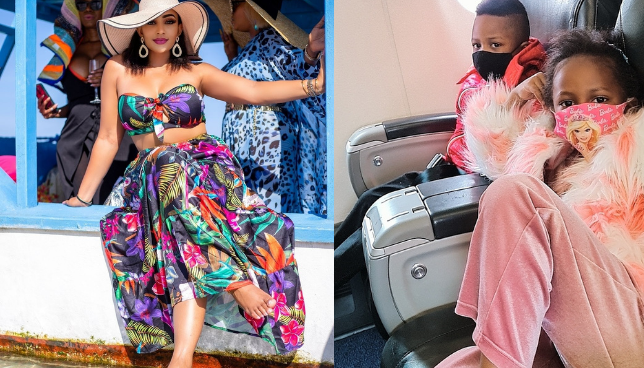 Zari Hassan with her Kids Nillan and Tiffah 