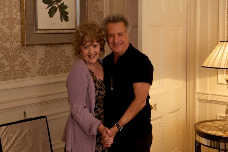 Pauline Collins i Dustin Hoffman w filmie 'Kwartet'