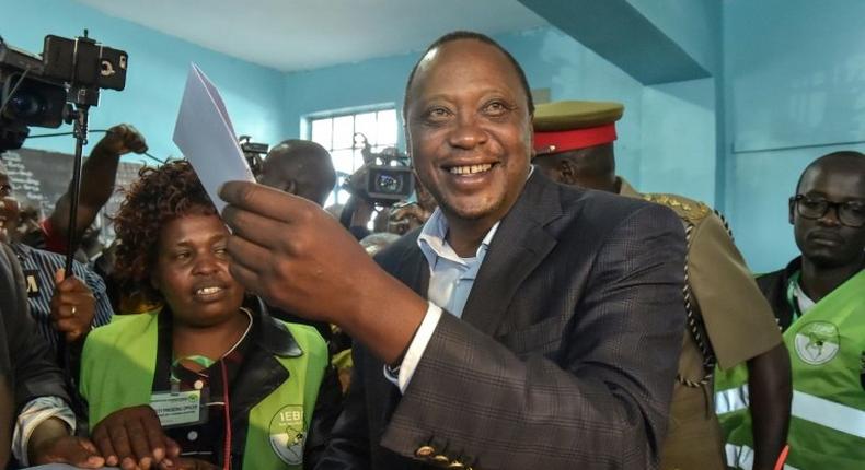 Kenyan President Uhuru Kenyatta hails from the elite but has a reputation for the common touch