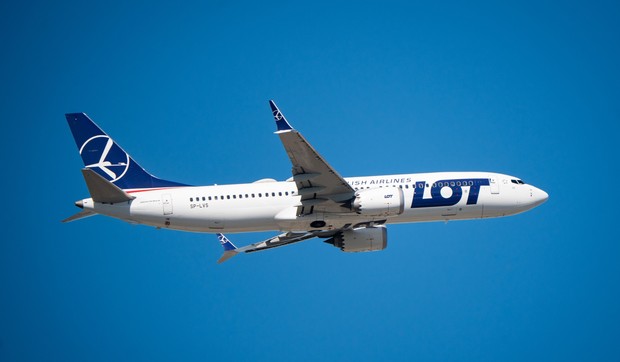 Avion poljske avio-kompanije "LOT"