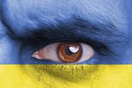 flaga ukrainy oko Ukraina