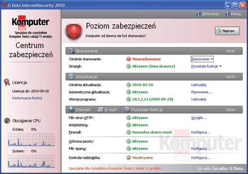 G Data InternetSecurity 2010