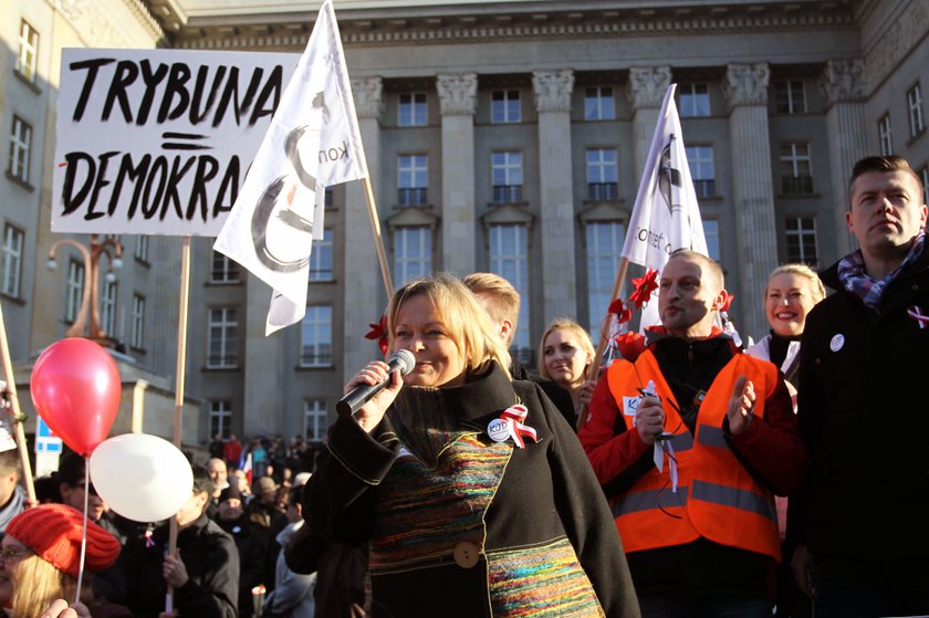 Manifestacja KOD w Katowicach