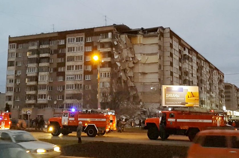 Eksplozja w budynku z wielkiej płyty. Przerażające nagranie z Rosji