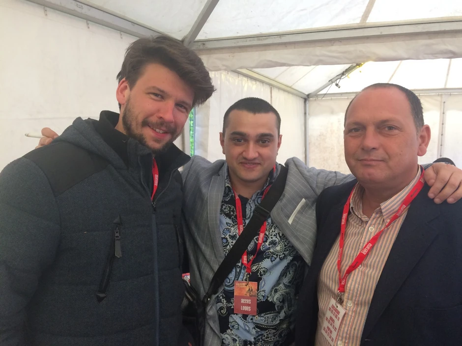 Florian Calvez, Bako Jovanović i Stochelo Rosenberg

