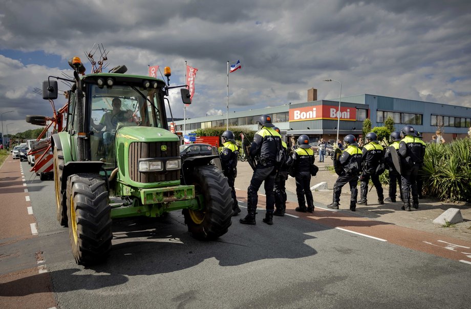 Protest rolników w Holandii