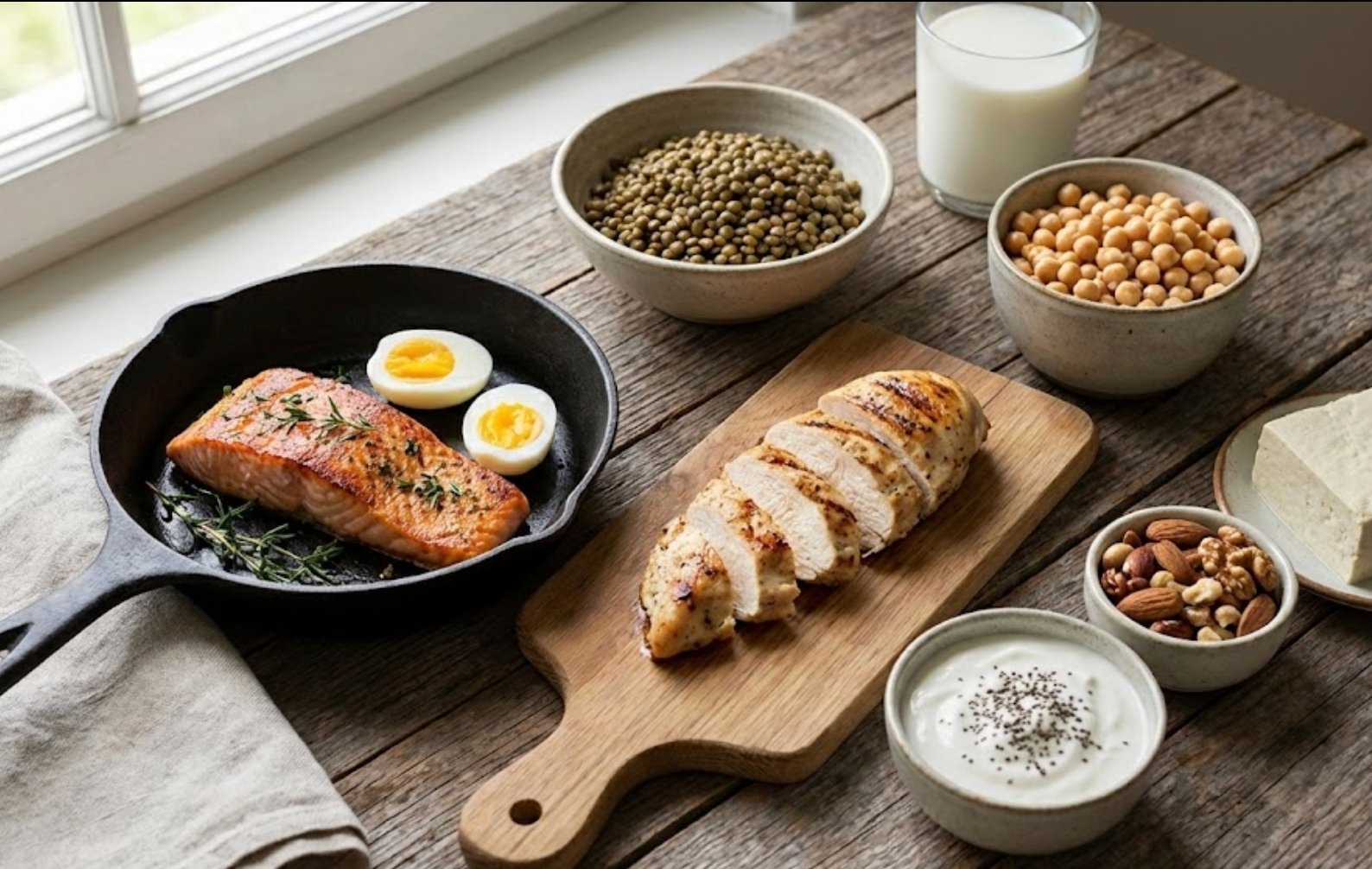 Kvalitné bielkoviny sú základom jedálnička.