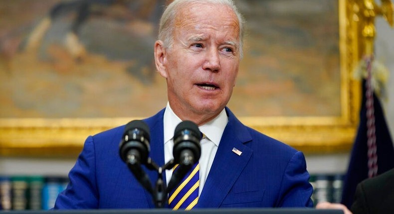 President Joe Biden speaks about student loan debt forgiveness at the White House on August 24, 2022.