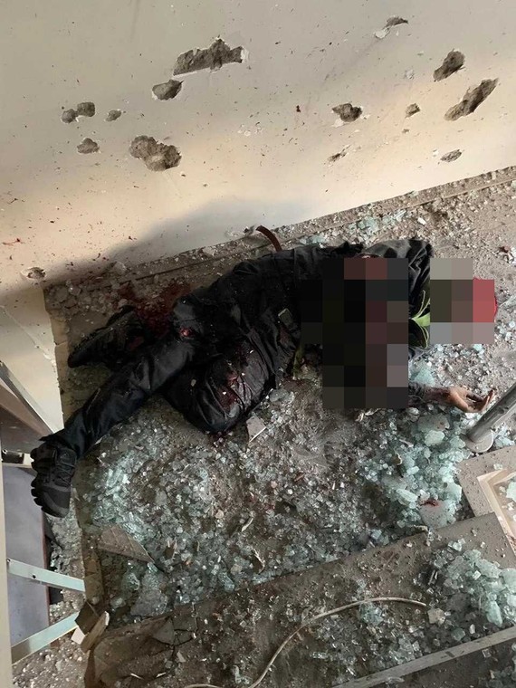 One of the Al Shabaab assailants taken out at the Dusit complex (Twitter) 