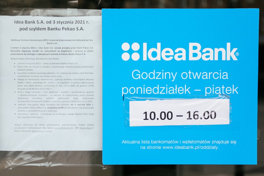 Idea Bank został przymusowo wchłonięty przez Pekao w procesie tzw. resolution 