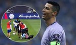 Cristiano Ronaldo w ostatniej chwili ratuje się przed wślizgiem szalonego fana. To wideo podbija internet!