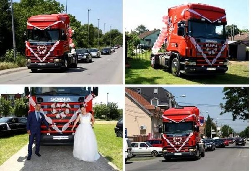 Mladenci došli na venčanje crvenim šleperom