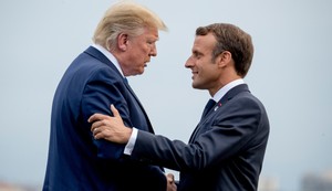 Donald Tramp i Emanuel Makron