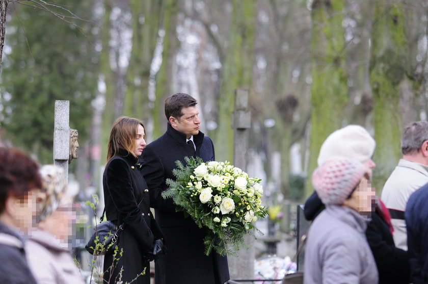 Robert Lewandowski i jego najbliżsi na pogrzebie ukochanej babci