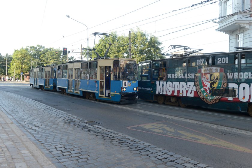 Stary tramwaj wrocławskiego MPK