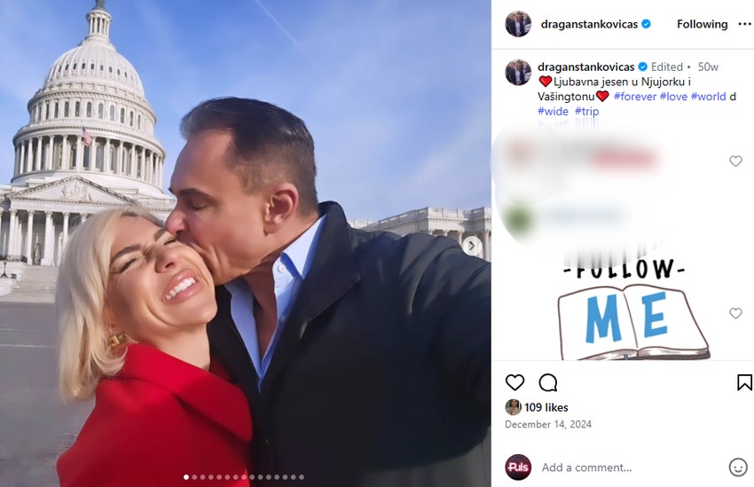 Dragn na svom Insgramu još uvek drži ljubavne slike sa Jovanom Jeremić
