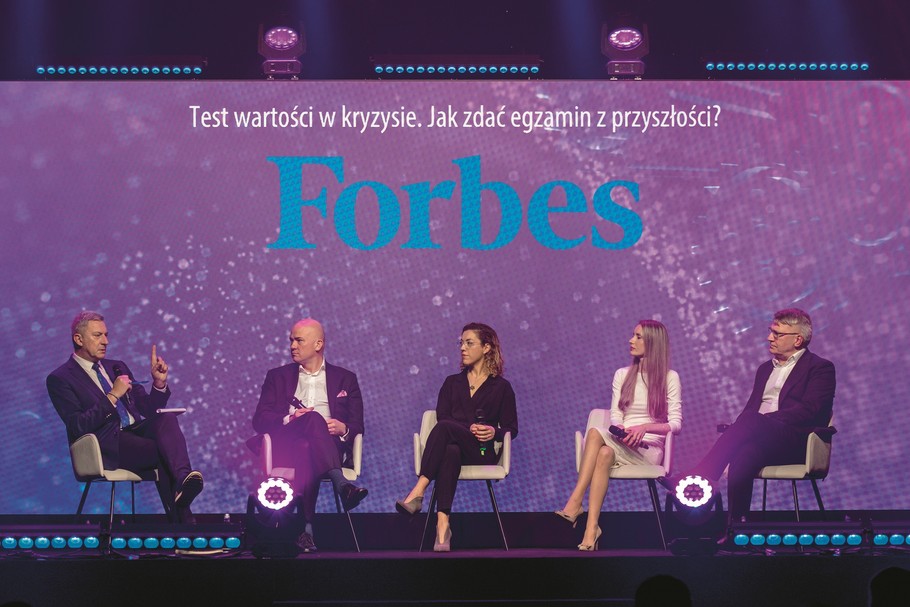 O przyszłości, zagrożeniach i szansach dla firm rodzinnych rozmawiali: Paweł Zielewski, Forbes Polska; Andrzej Gliński, Bank Millennium; Agnieszka Mitręga, GWLaw Gdynia; Aleksandra Jasińska-Kloska, Darpol i Maciej Bombol, GPW.