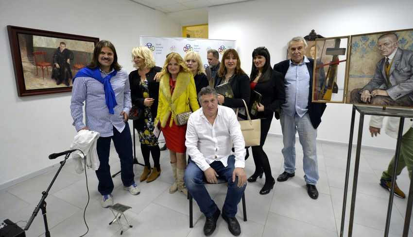 Na otvaranju izložbe Milana Tucovića