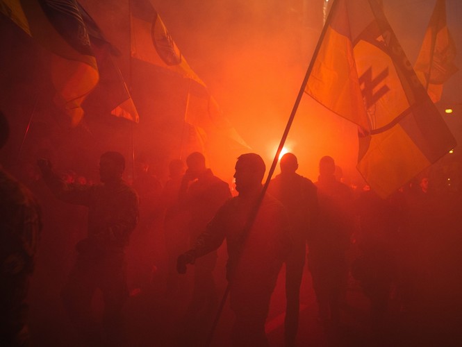 Marsze z okazji 72. rocznicy utworzenia Ukraińskiej Powstańczej Armii (UPA)