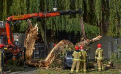Ponad 3000 interwencji w związku z silnym wiatrem. Zginęły 4 osoby