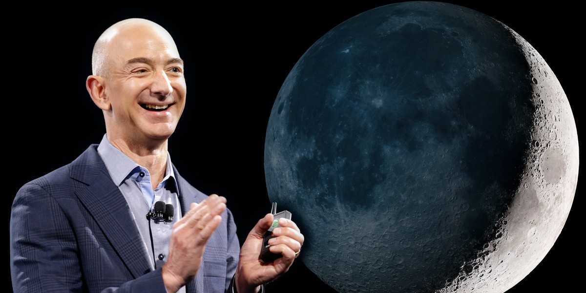 Jeff Bezos, założyciel Blue Origin (i Amazona), chce skolonizować ziemski księżyc