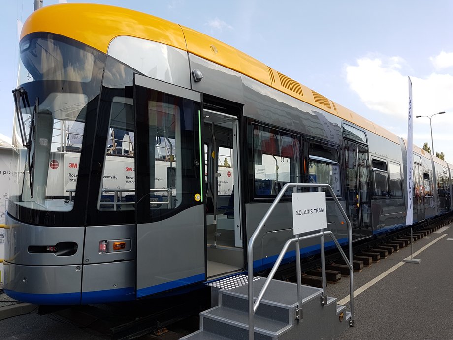 Tramwaj Tramino wyprodukowany dla Lipska