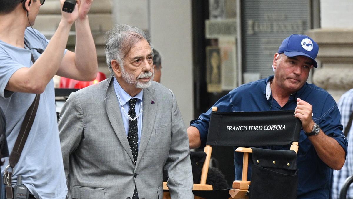 Francis Ford Coppola na planie filmu „Megalopolis, Atlanta, listopad 2022 r.