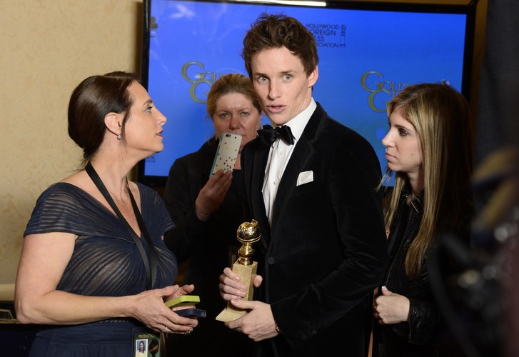 Złote Globy 2015 zza kulis: Eddie Redmayne