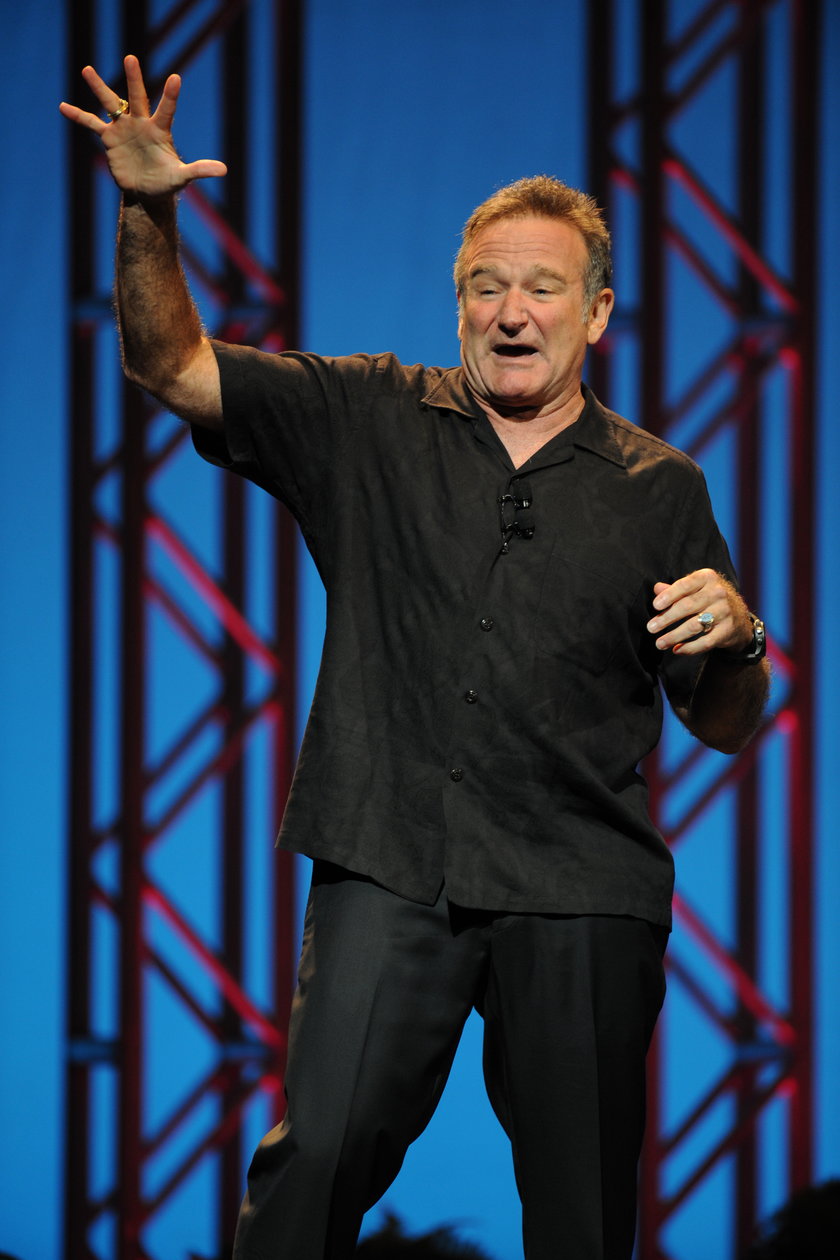 Robin Williams na scenie w październiku 2009 roku