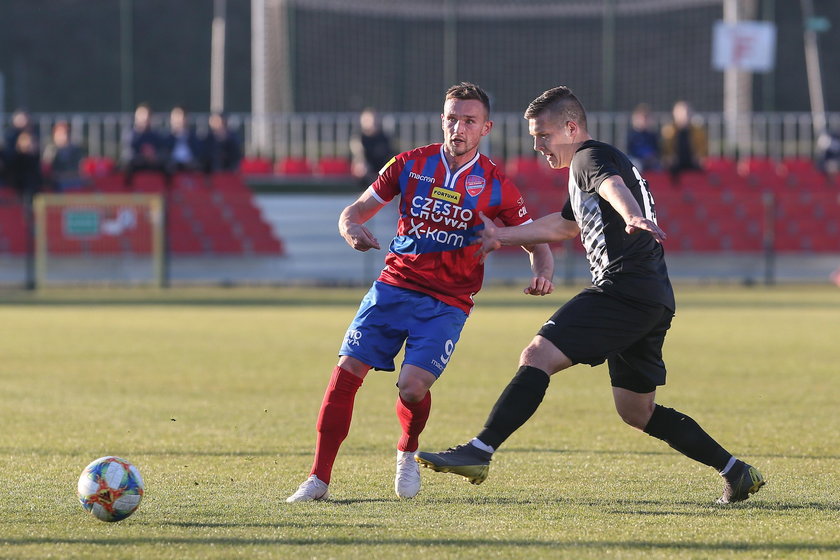 Pilka nozna. Fortuna I liga. Rakow Czestochowa - Warta Poznan. 14.04.2019