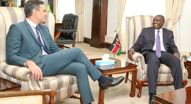 President William Ruto and Prime Minister Pedro Sanchez