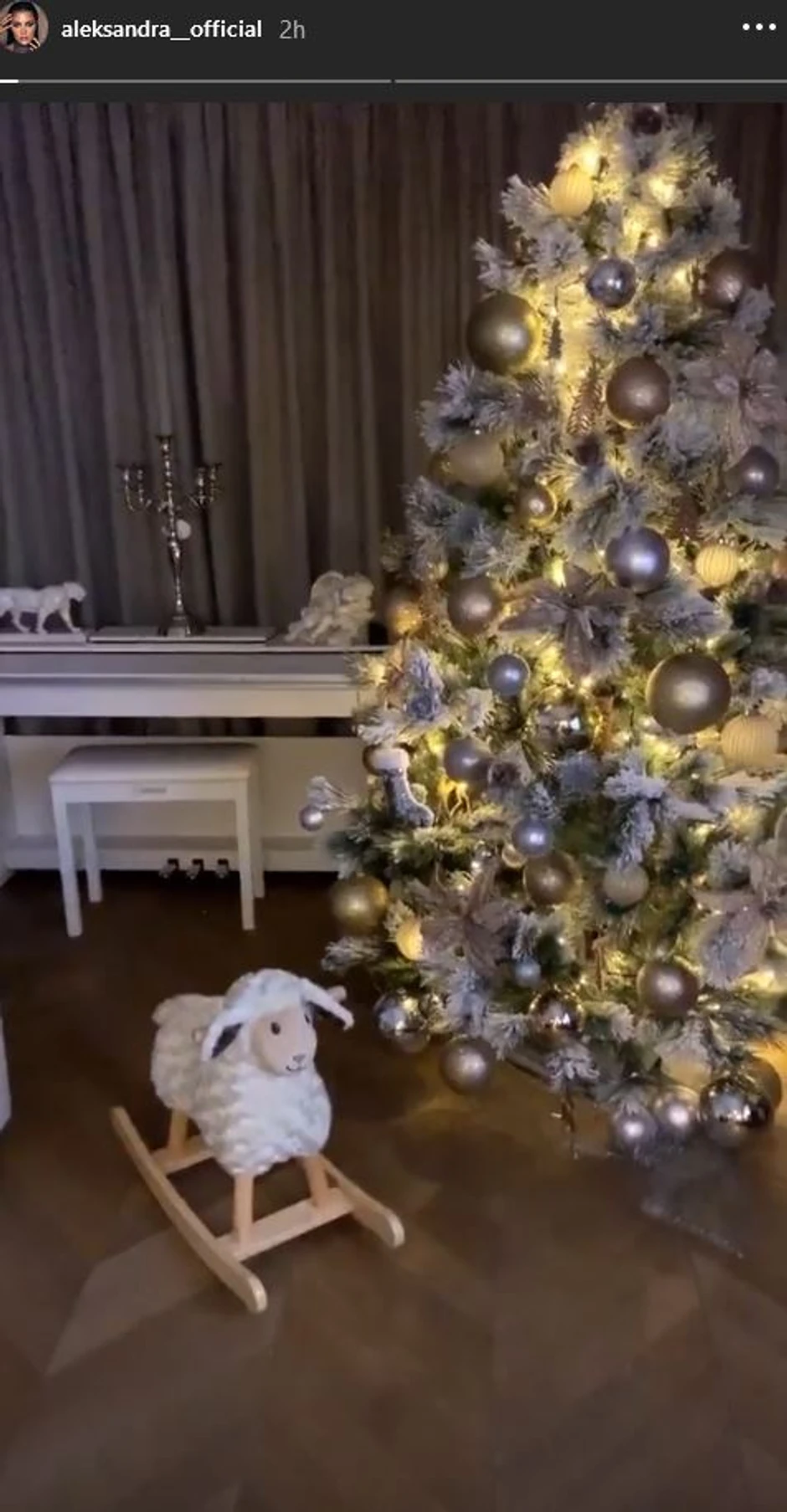 Aleksandra Prijović i Filip Živojinović, dekoracija za praznike