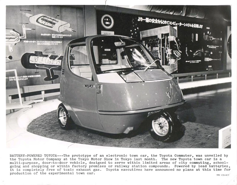 Koncepcyjny prototyp elektrycznego mikrosamochodu Toyota Comutter (1970 r.)