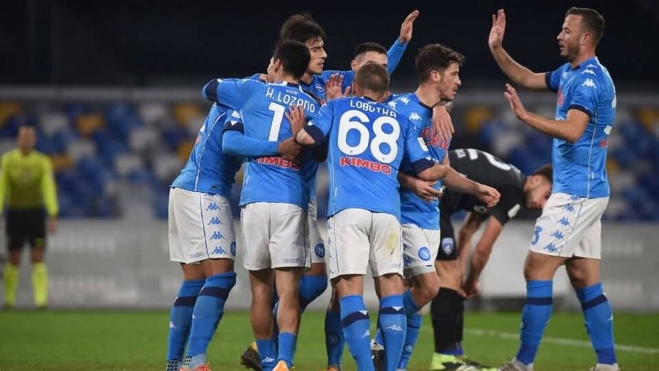 Piłkarze Napoli w meczu z Empoli