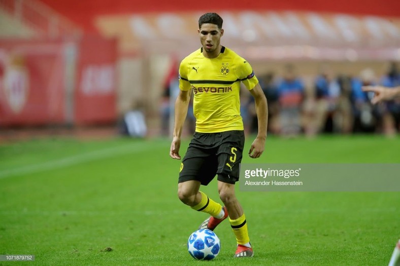 Achraf Hakimi is currently on loan at Dortmund 