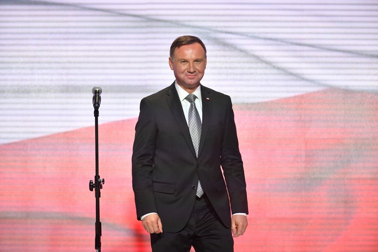 Prezydent Andrzej Duda na Gali Olimpijskiej w Warszawie