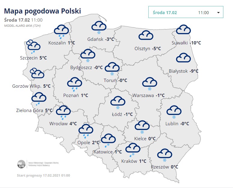 Temperatura, 17.02