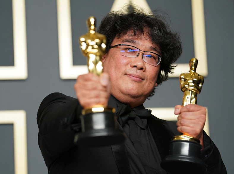 Bong Joon-ho z Oscarami za "Parasite"