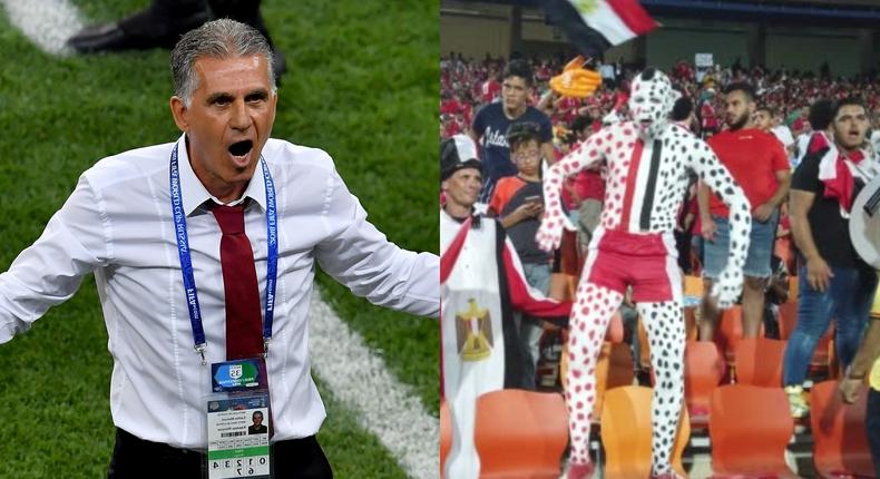 ‘Come down and face me’ – Angry Egypt coach confronts fans after Nigeria loss (Video)