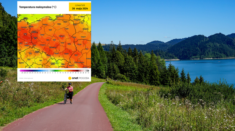 Lato w Polsce rozgości się na dobre. Znamy prognozy na długi weekend (screen: meteologix.com)